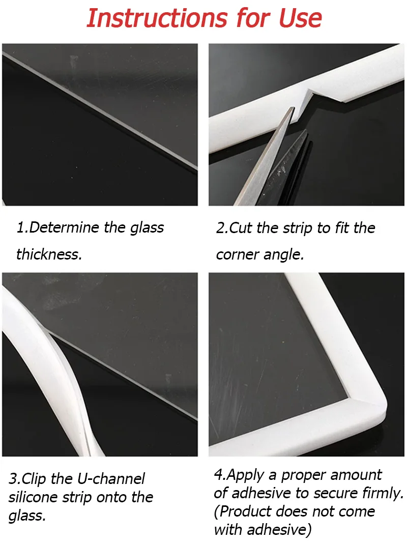 U-Channel Silicone Strip Edge Wrapping Anti-collision Glass Seal Strip,Shower Door Glazing Edge Trim & Edge Guard
U-Channel Silicone Strip Edge Wrapping Anti-collision Glass Seal Strip,Shower Door Glazing Edge Trim & Edge Guard