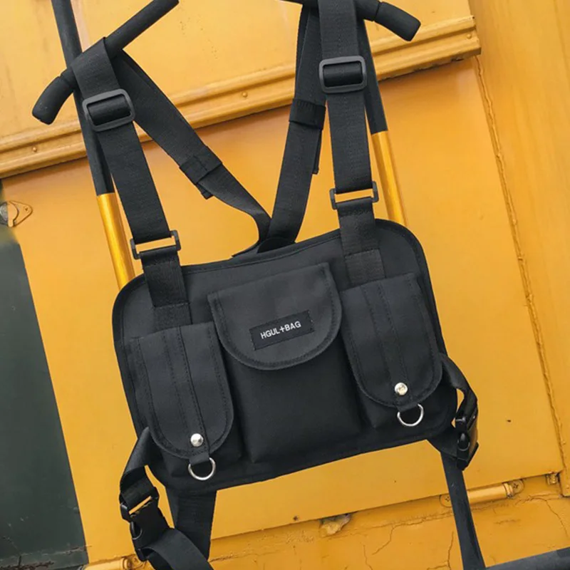 Hip-hop Streetwear Men Chest Bag Outdoor Cycling Unisex Vest Backpack Multi-function Tactical Vest Pocket Sport Travel Chest Bag
Hip-hop Streetwear Men Chest Bag Outdoor Cycling Unisex Vest Backpack Multi-function Tactical Vest Pocket Sport Travel Chest Bag