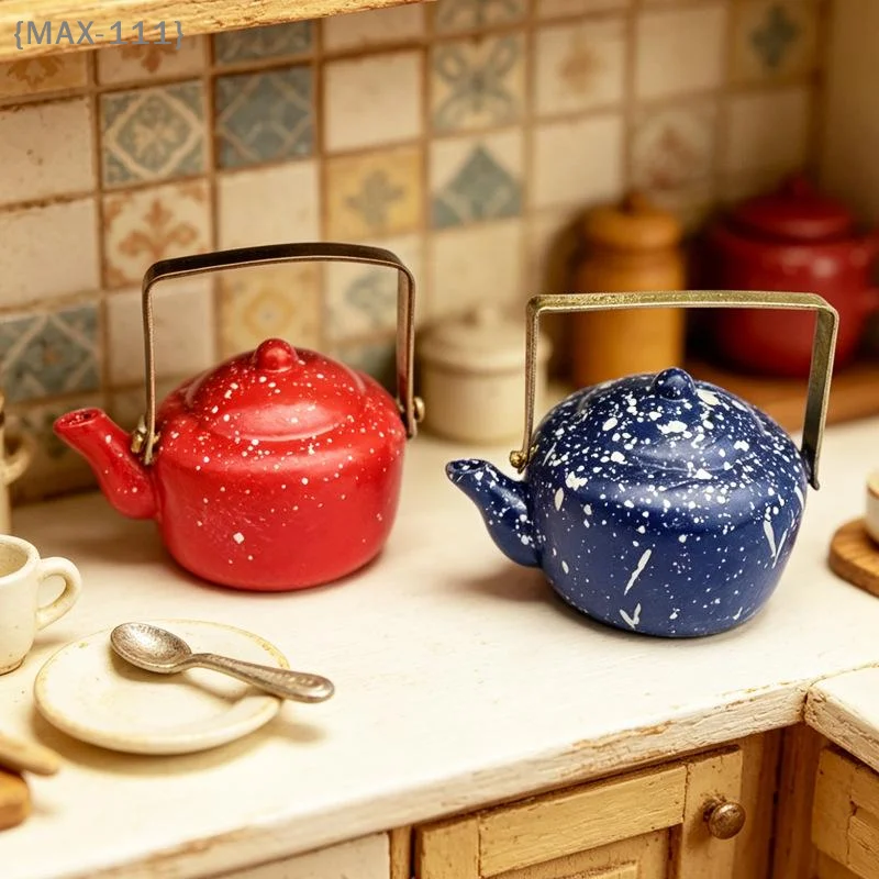 【MAX-111】1/12 Vintage Enamel Teapot Kettle Ornament - Dolls House Miniature Kitchen Furniture Accessory【W1】
【MAX-111】1/12 Vintage Enamel Teapot Kettle Ornament - Dolls House Miniature Kitchen Furniture Accessory【W1】