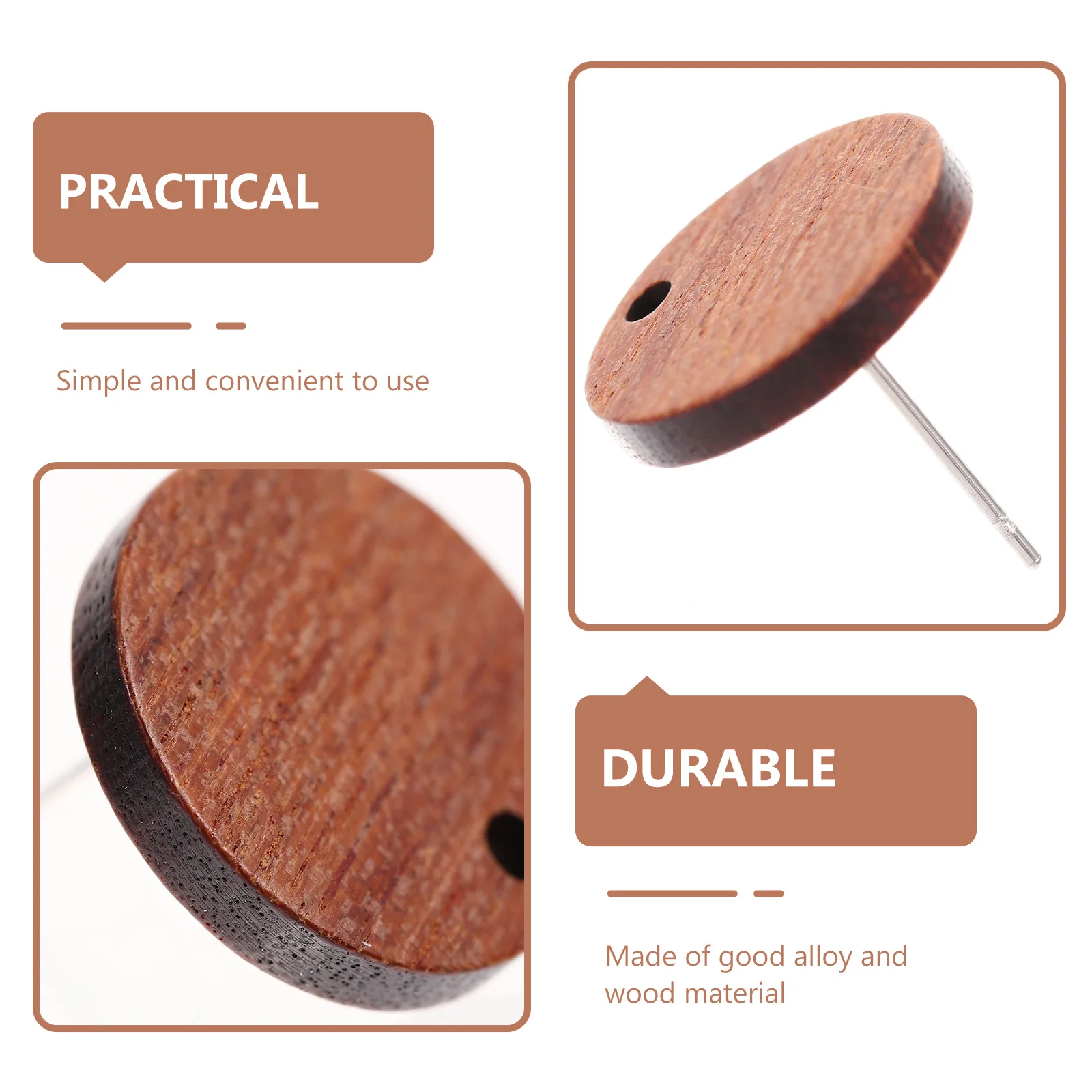 20pcs Diy Posts Accessories For Jewelry Making Hung Post Base Wood Studs Repair Supplies Wood Pins Flat Earring Base Earring
20pcs Diy Posts Accessories For Jewelry Making Hung Post Base Wood Studs Repair Supplies Wood Pins Flat Earring Base Earring