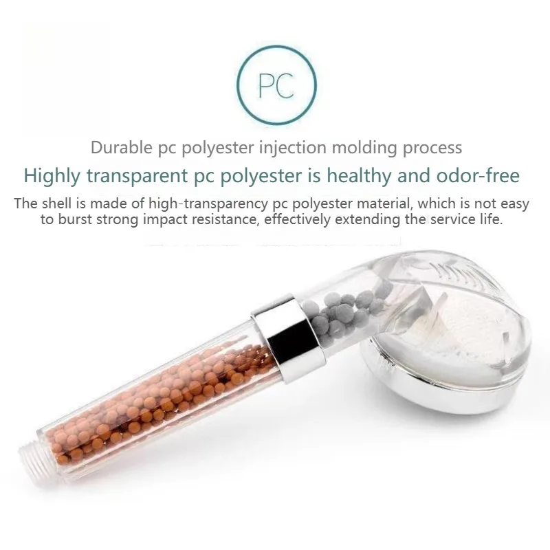 High Pressure Anion Spa Shower head Replacement filter balls Shower Handheld Water Saving Shower Head
High Pressure Anion Spa Shower head Replacement filter balls Shower Handheld Water Saving Shower Head