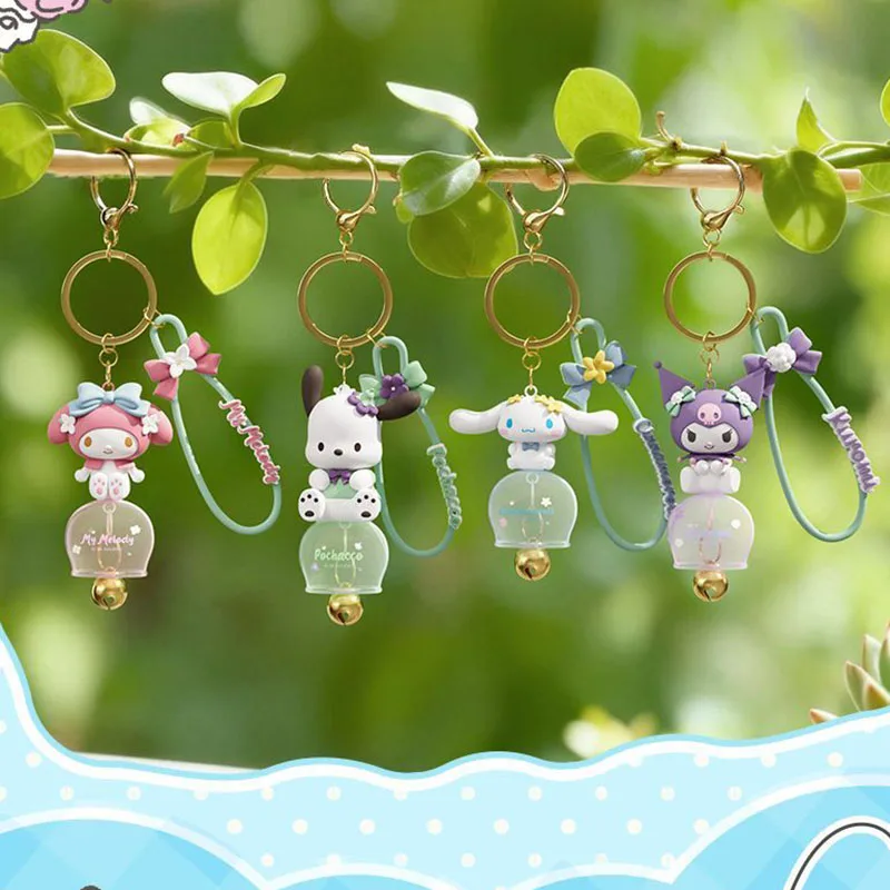 Sanrio Wind Chime Keychain Kuromi Cinnamoroll My Melody Pochacco Cute Bell Pendant with Wrist Strap Kawaii Gift for Girls Fans
Sanrio Wind Chime Keychain Kuromi Cinnamoroll My Melody Pochacco Cute Bell Pendant with Wrist Strap Kawaii Gift for Girls Fans