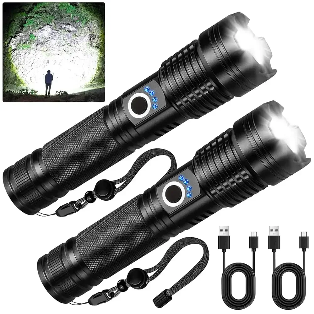 Free ShippingRechargeable LED Flashlight, 99,000 High Lumens Super Bright Flashlight, 5 Modes IPX6 Waterproof Handheld Flashligh
Free ShippingRechargeable LED Flashlight, 99,000 High Lumens Super Bright Flashlight, 5 Modes IPX6 Waterproof Handheld Flashligh