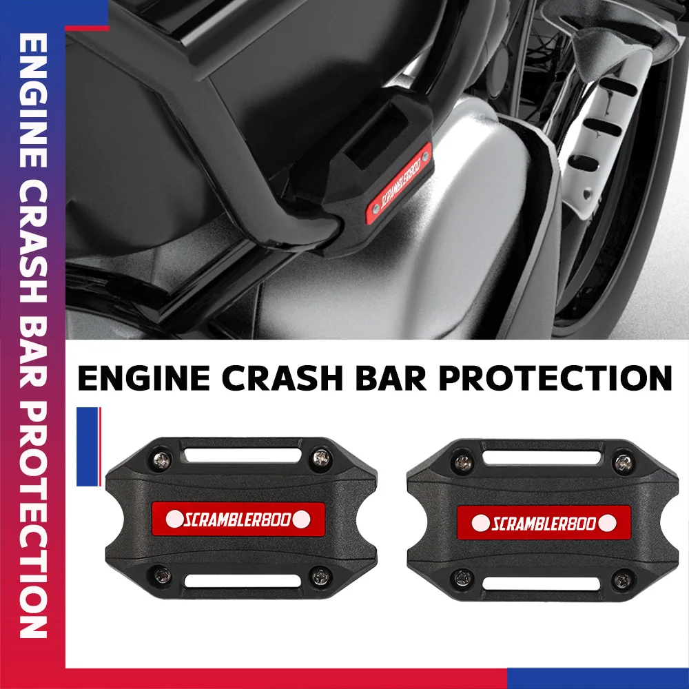 Motorcycle Engine Guard Protection Bumper Decorative Block Modified Crash Bar FOR DUCATI SCRAMBLER 800 DESERT SLED SCRAMBLER800