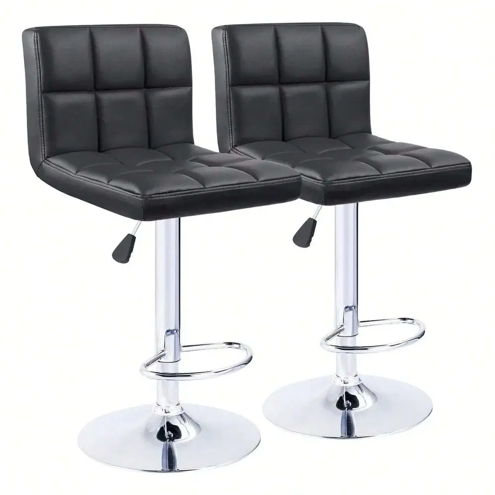 Stools Set Of 2 Modern PU Leather Height Adjustable Swivel Barstools, Hydraulic Kitchen Counter Square Island BarStool
Stools Set Of 2 Modern PU Leather Height Adjustable Swivel Barstools, Hydraulic Kitchen Counter Square Island BarStool