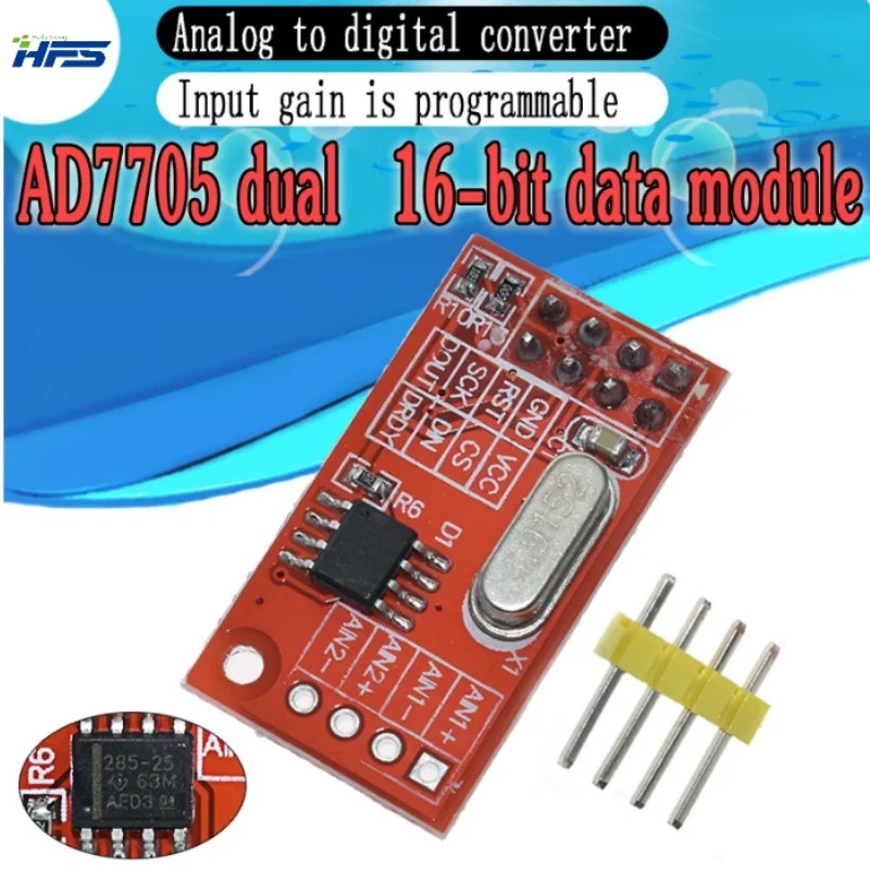 AD7705 двойной 16-битный модуль сбора данных ADC, входной коэффициент усиления, программируемый, SPI интерфейс, TM7705, официальный
AD7705 двойной 16-битный модуль сбора данных ADC, входной коэффициент усиления, программируемый, SPI интерфейс, TM7705, официальный