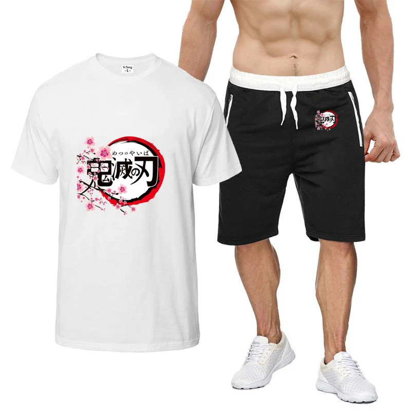 Anime Demon Slayer Printed Men's O-neck Short Sleeve T-shirt Summer Fashion Breathable Quick Drying Loose Pants Suits
Anime Demon Slayer Printed Men's O-neck Short Sleeve T-shirt Summer Fashion Breathable Quick Drying Loose Pants Suits