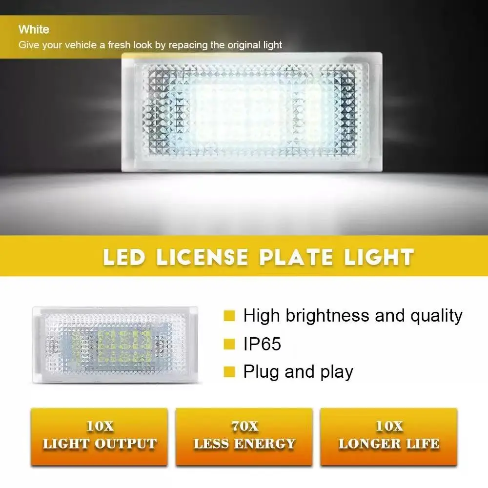 2PCS for BENZ Smart Fortwo Carossblade W450 2004-2005 2006 2007 Cabriolet coupe W450 W451 W453 LED License Plate Light Lamp
2PCS for BENZ Smart Fortwo Carossblade W450 2004-2005 2006 2007 Cabriolet coupe W450 W451 W453 LED License Plate Light Lamp