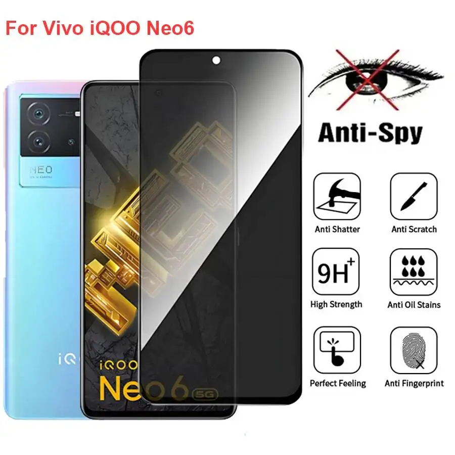 Vivo Iqoo Neo6 Anti Spy Privacy Tempered Glass Protector Compatible For Iqooneo6 Full Cover Screen Phone Film
Vivo Iqoo Neo6 Anti Spy Privacy Tempered Glass Protector Compatible For Iqooneo6 Full Cover Screen Phone Film