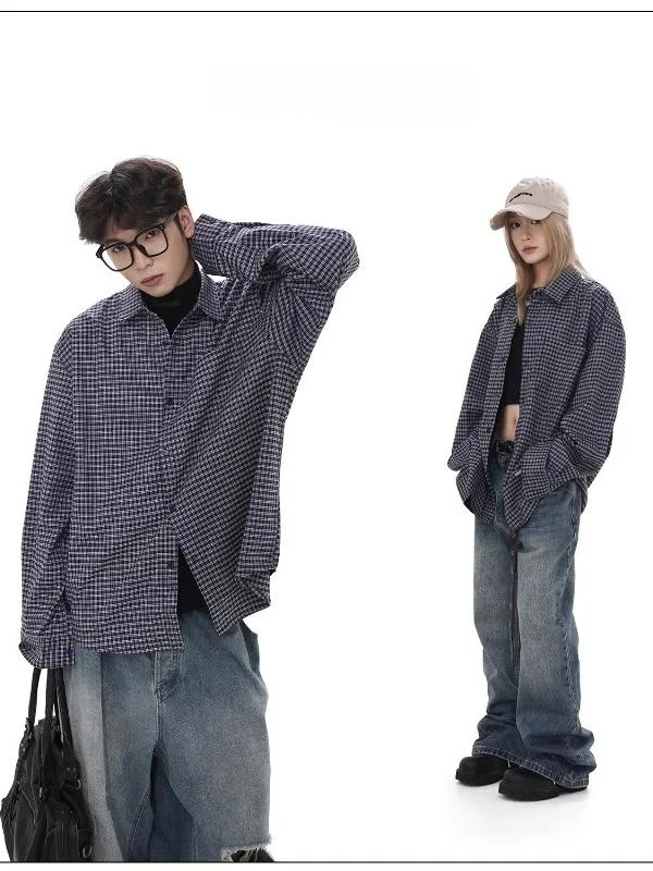 GIBBYCBA Retro Loose Fine Plaid Shirt Men's Casual Brand Lazy Loose Casual Anti-Wrinkle Shirt Youth Popular Long Sleeve Butto...
GIBBYCBA Retro Loose Fine Plaid Shirt Men's Casual Brand Lazy Loose Casual Anti-Wrinkle Shirt Youth Popular Long Sleeve Butto...