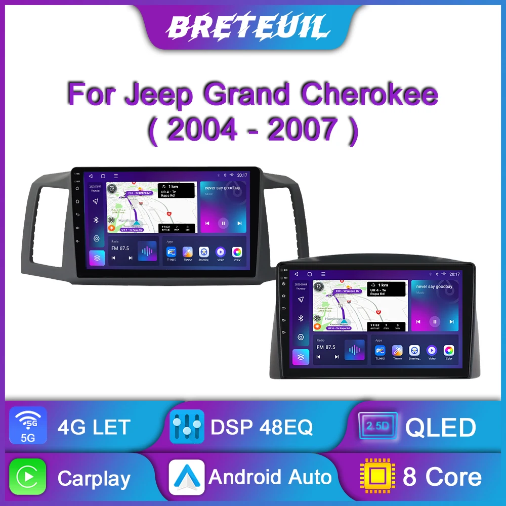 For JEEP Grand Cherokee 2004 2005 2006 2007 Android Car Radio Multimedia Player GPS Navigation Carplay Touch Screen Auto Stereo
For JEEP Grand Cherokee 2004 2005 2006 2007 Android Car Radio Multimedia Player GPS Navigation Carplay Touch Screen Auto Stereo