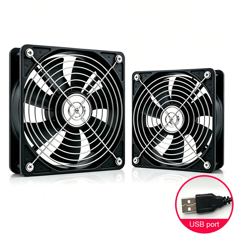 USB cooling fan router set-top box TV cat cooling ventilation 12cm silent 8CM exhaust cooling 5V computer case multi-purpose
USB cooling fan router set-top box TV cat cooling ventilation 12cm silent 8CM exhaust cooling 5V computer case multi-purpose