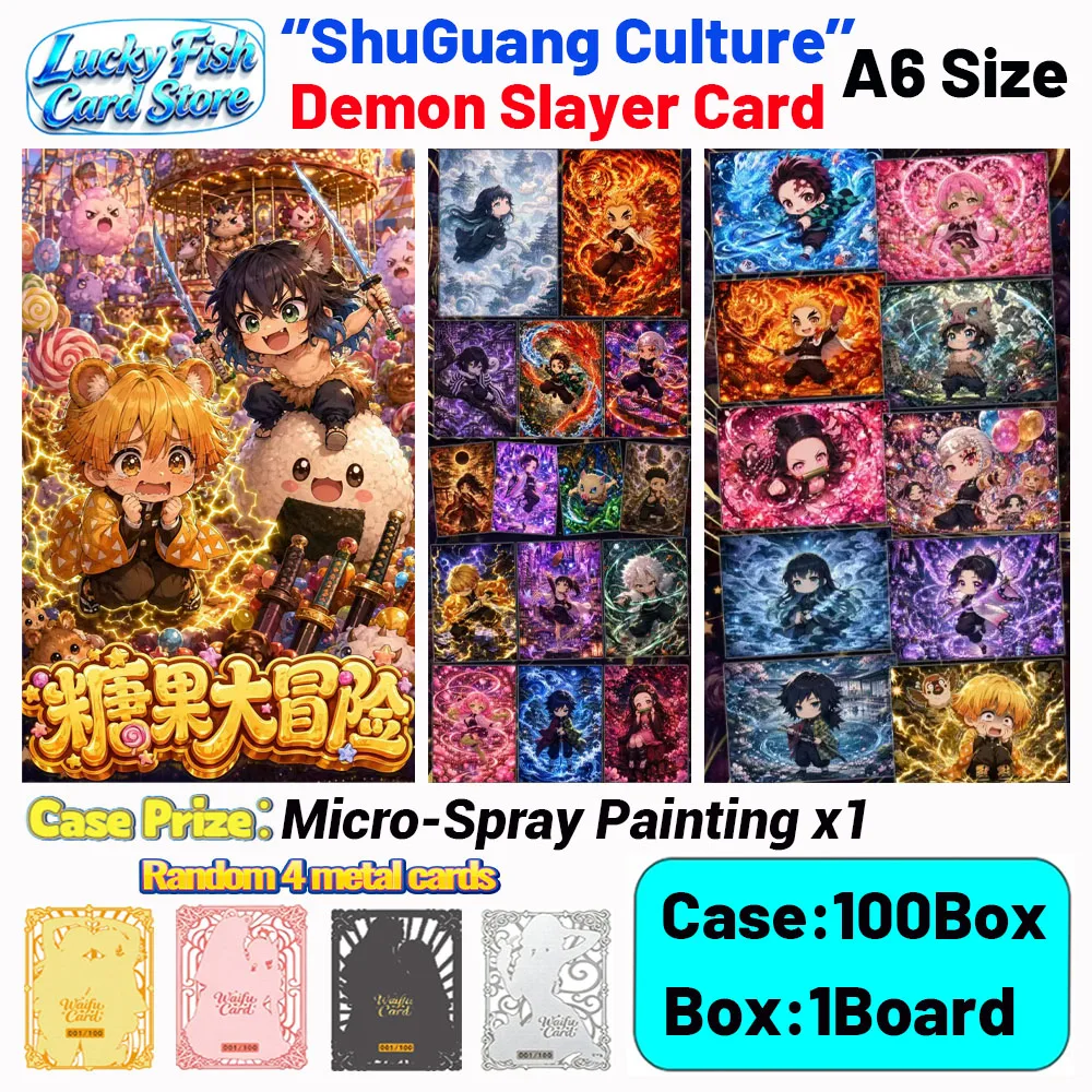 Wholesale 2026 New ShuGuang Creative Studio Demon Slayer Cards Micro Spray Painting Board Anime Collectibles Character Fan Gifts
Wholesale 2026 New ShuGuang Creative Studio Demon Slayer Cards Micro Spray Painting Board Anime Collectibles Character Fan Gifts