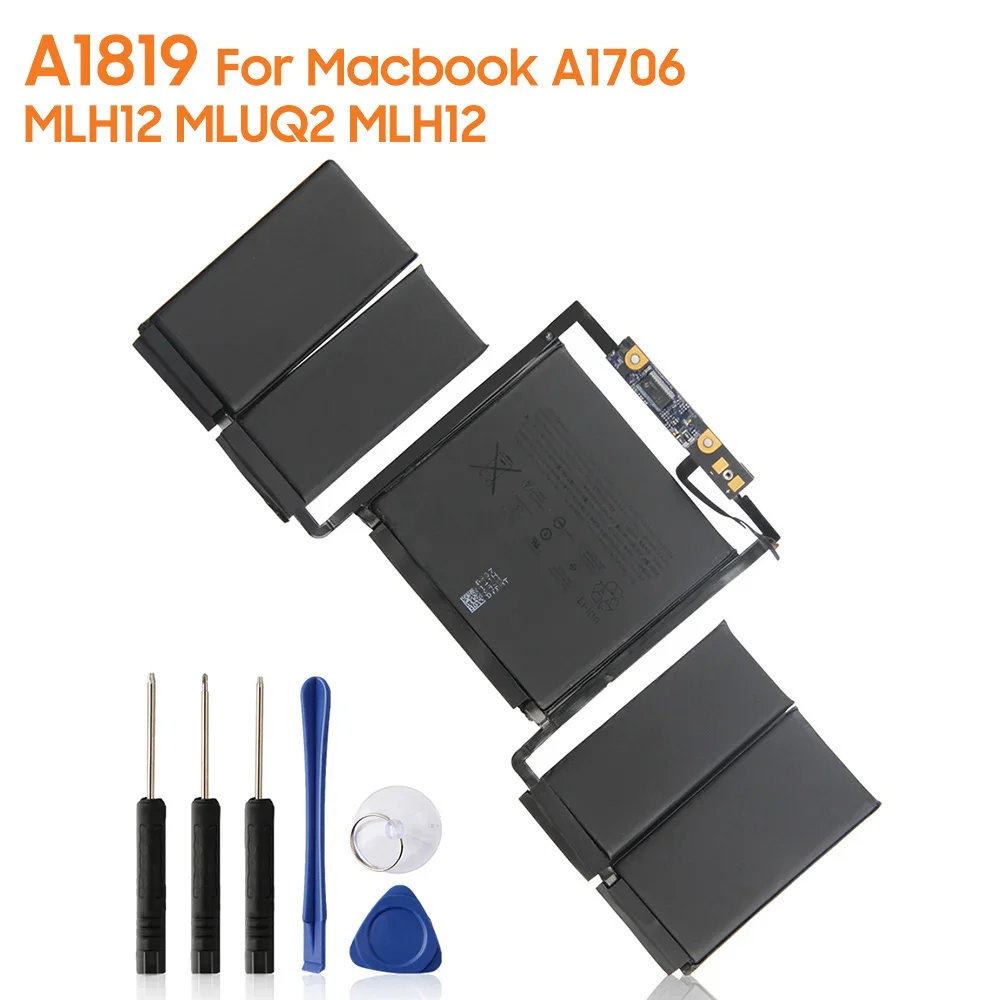 Мощная сменная батарея A1819 для Macbook A1706 MLH12 MLUQ2 A1713, аккумуляторная батарея, 4314 мАч, высокая емкость
Мощная сменная батарея A1819 для Macbook A1706 MLH12 MLUQ2 A1713, аккумуляторная батарея, 4314 мАч, высокая емкость