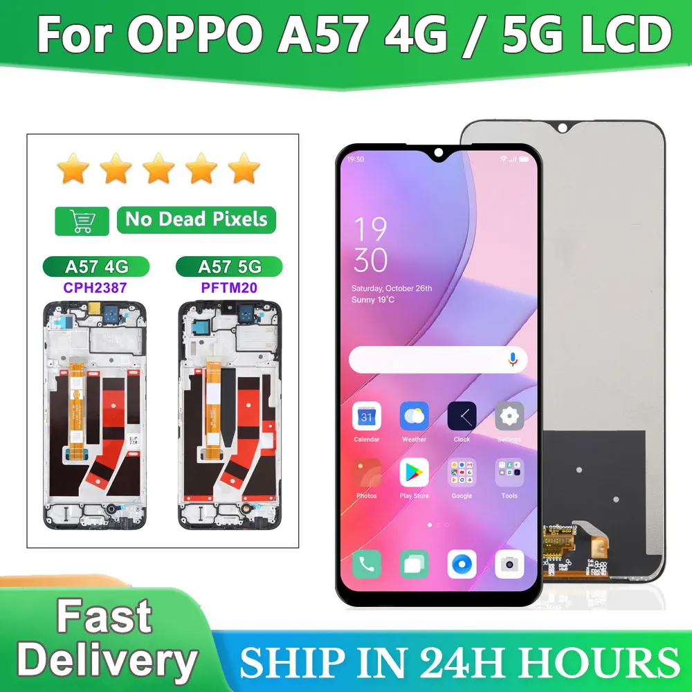 ЖК-дисплей для Oppo A57 4G CPH2387 2385, ЖК-дисплей, преобразователь сенсорного экрана в сборе, замена для Oppo A57 5G PFTM20 CPH2339, дисплей
ЖК-дисплей для Oppo A57 4G CPH2387 2385, ЖК-дисплей, преобразователь сенсорного экрана в сборе, замена для Oppo A57 5G PFTM20 CPH2339, дисплей