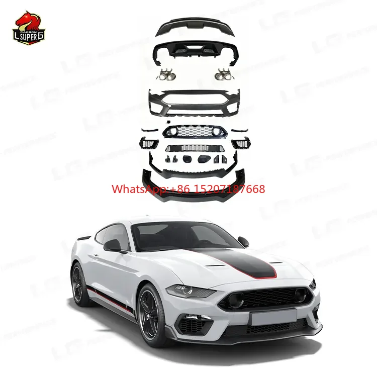 Upgrade to Mach 1 style body kit for Ford Mustang 2018-2021 front rear bumper lip exhaust plastic material
Upgrade to Mach 1 style body kit for Ford Mustang 2018-2021 front rear bumper lip exhaust plastic material