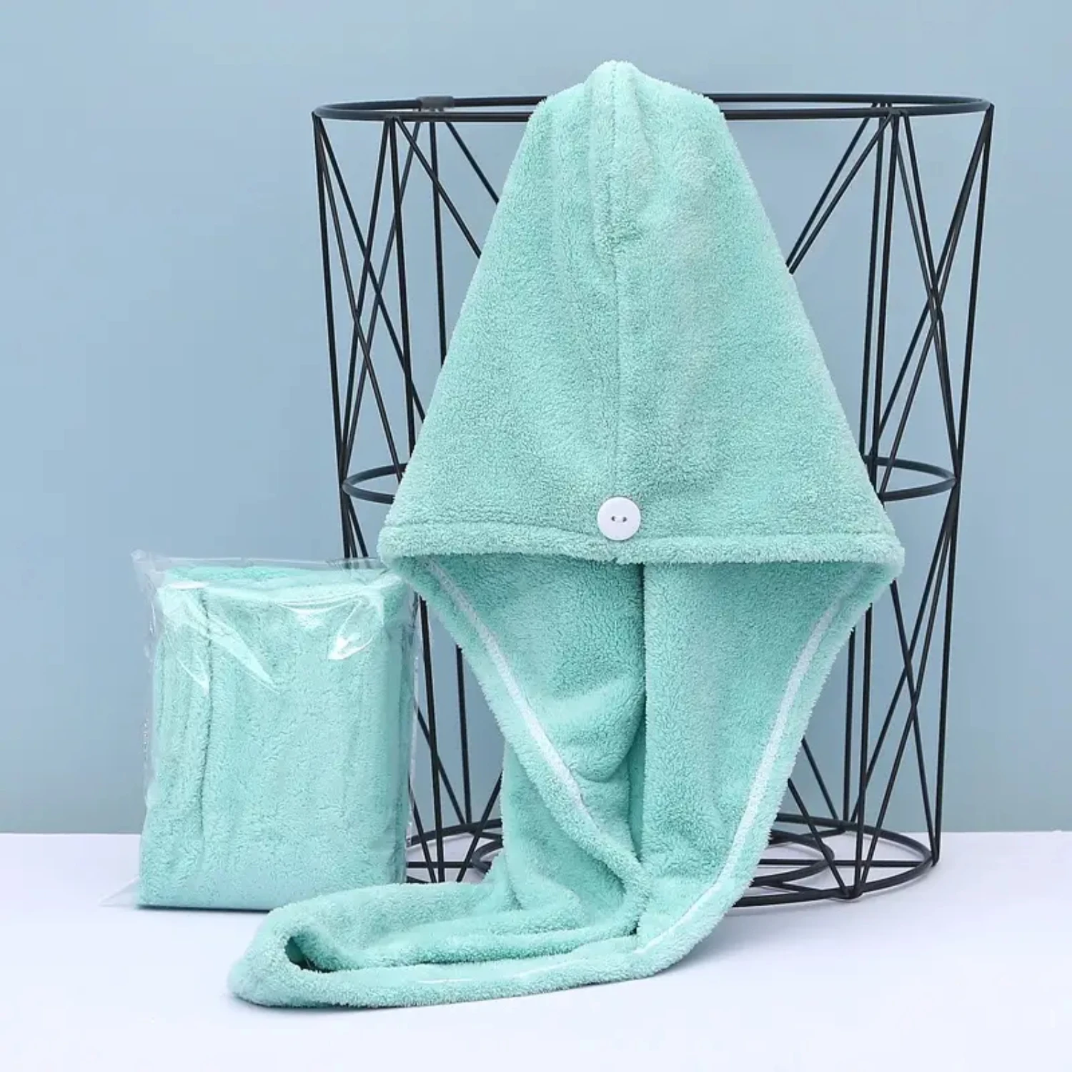 Soft, absorbent, and quick-drying Women's Microfiber Hair Towel Cap for Rapid Bathroom Drying - Ideal for Convenient Styling and
Soft, absorbent, and quick-drying Women's Microfiber Hair Towel Cap for Rapid Bathroom Drying - Ideal for Convenient Styling and