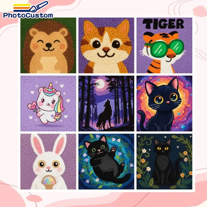 1pc Framed Hedgehog Punch Needle Kit Crafts Art Kits For Adults Animal Embroidery Punch Needle Kit Create Wall
1pc Framed Hedgehog Punch Needle Kit Crafts Art Kits For Adults Animal Embroidery Punch Needle Kit Create Wall