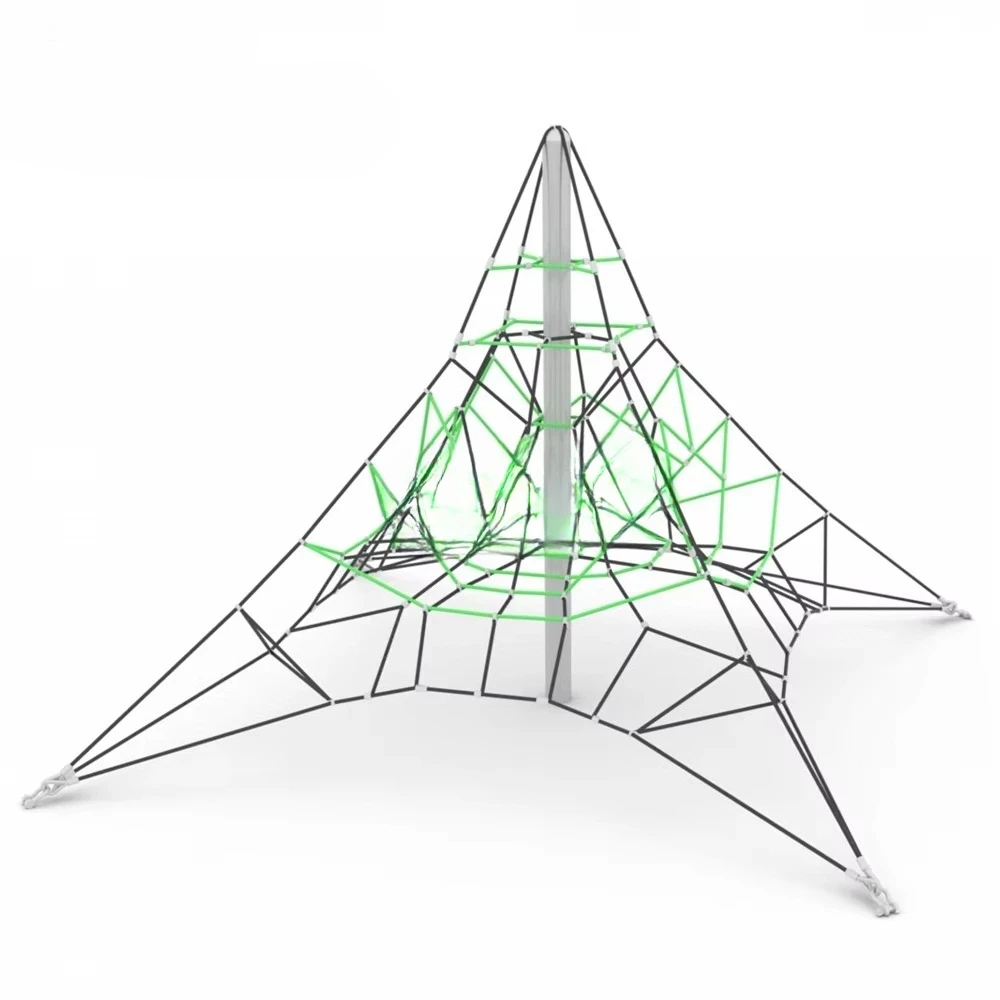 Commercial Outdoor Playground Pyramid Rope Mountaineering Net Children's 3D Steel Structure Space Frame Children's Adventure
Commercial Outdoor Playground Pyramid Rope Mountaineering Net Children's 3D Steel Structure Space Frame Children's Adventure
