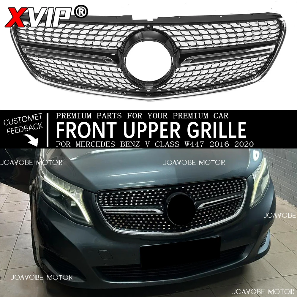 XVIP Chrome Black Front Racing Grille Without 360 Camera Hole For Mercedes Benz V-Class W447 16-20 Facelift V200 V220 V250 V260
XVIP Chrome Black Front Racing Grille Without 360 Camera Hole For Mercedes Benz V-Class W447 16-20 Facelift V200 V220 V250 V260
