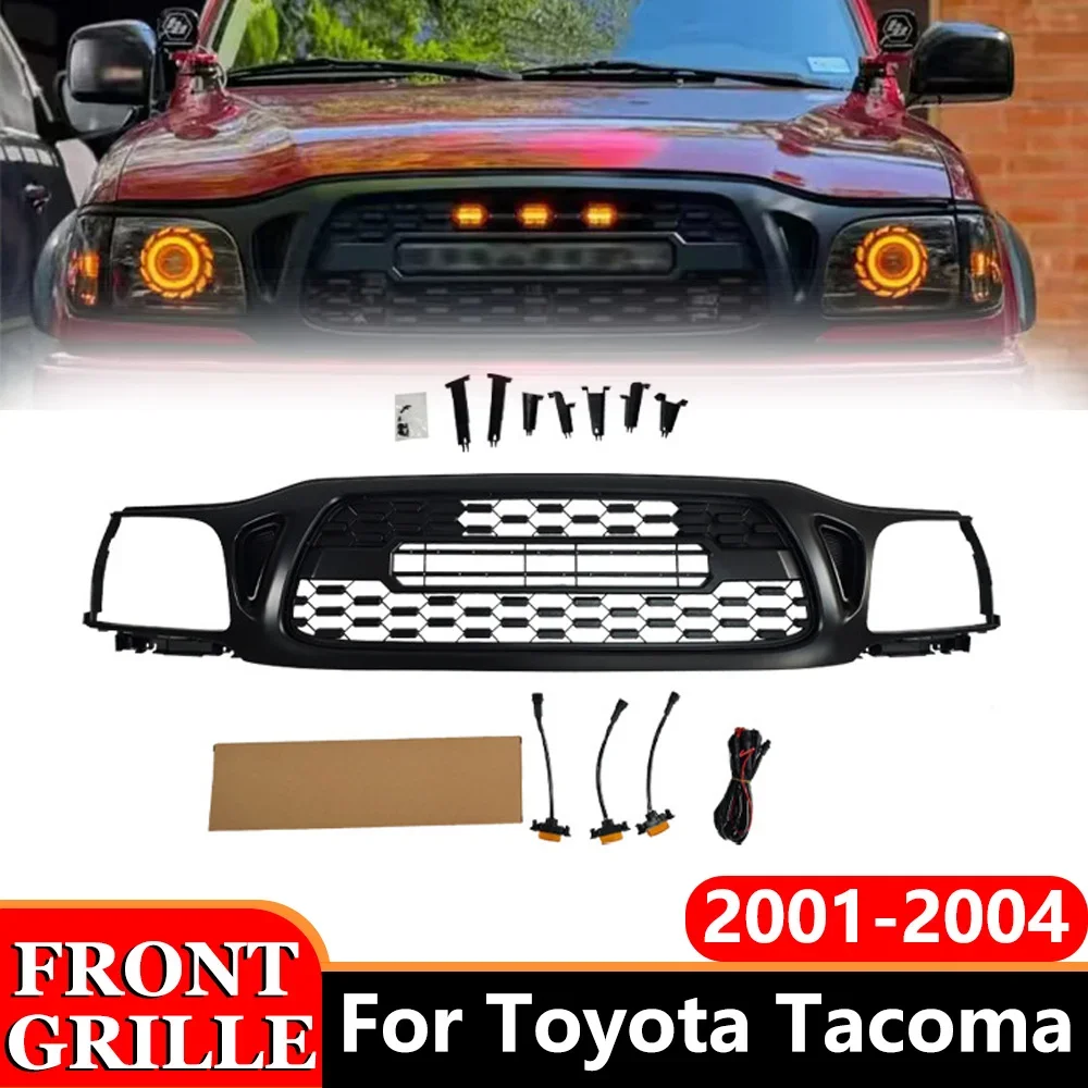 Front Grill With Light Grille Racing Grill Auto Parts Fits For 2001 2002 2003 2004 Toyota Tacoma Grill Car Accessories
Front Grill With Light Grille Racing Grill Auto Parts Fits For 2001 2002 2003 2004 Toyota Tacoma Grill Car Accessories