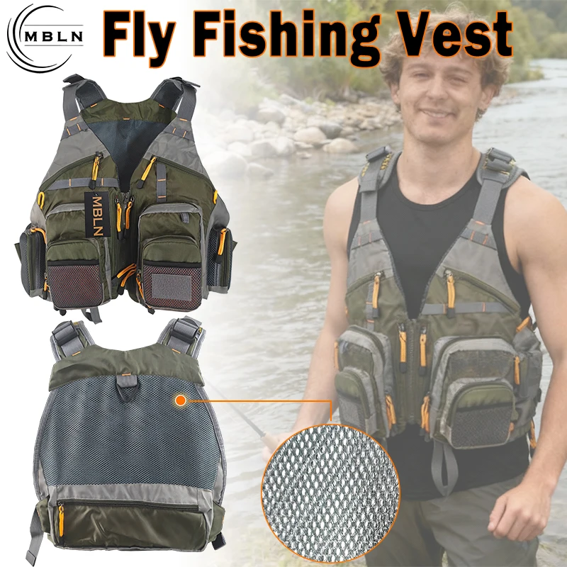 MBLN Adjustable Fly Fishing Vest Backpack Breathable Quick Dry Durable Unisex Fishing Gear
MBLN Adjustable Fly Fishing Vest Backpack Breathable Quick Dry Durable Unisex Fishing Gear
