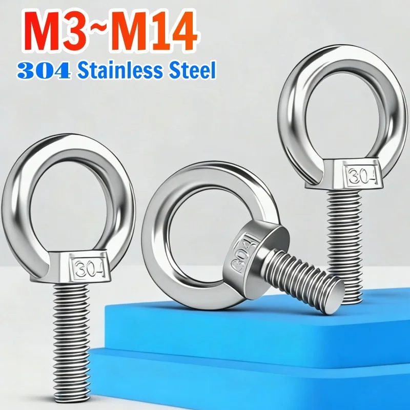Beicai M3M4-M14 Lifting Eye Bolt Wire Rope Fixing Eyebolt Screw SUS304 Stainless Steel Garden Hanging Rings Fastener Accessories
Beicai M3M4-M14 Lifting Eye Bolt Wire Rope Fixing Eyebolt Screw SUS304 Stainless Steel Garden Hanging Rings Fastener Accessories