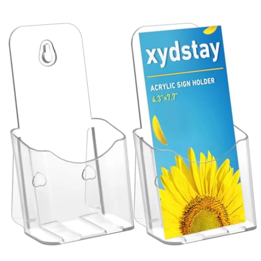 Acrylic Brochure Holder 4x9 Inch Slant Back Design, Clear Display Stand, Plastic Table Stand Sign Holder, Pamphlet Holder Flyer
Acrylic Brochure Holder 4x9 Inch Slant Back Design, Clear Display Stand, Plastic Table Stand Sign Holder, Pamphlet Holder Flyer