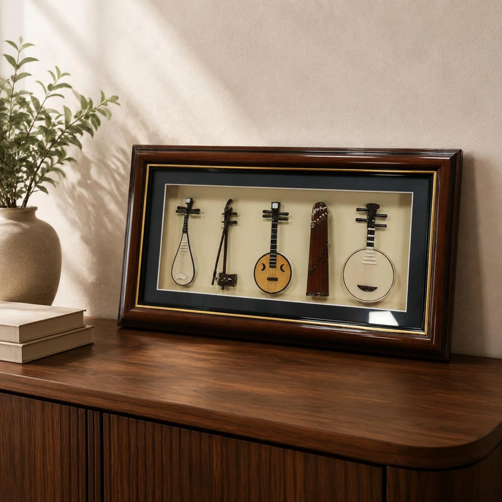 Framed Folk Instrument Model Realistic Mini Music Instrument Shadow Box Display Frame Handmade Look Home Decor Sturdy
Framed Folk Instrument Model Realistic Mini Music Instrument Shadow Box Display Frame Handmade Look Home Decor Sturdy