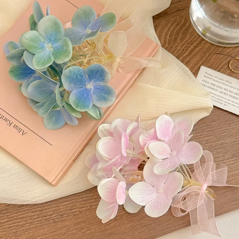 Super Hydrangea Grab Clip Women's Bow Streamer Hairpin Back of Head Bun Flower Shark Hair Clip New Hair Accessories For Women
Super Hydrangea Grab Clip Women's Bow Streamer Hairpin Back of Head Bun Flower Shark Hair Clip New Hair Accessories For Women