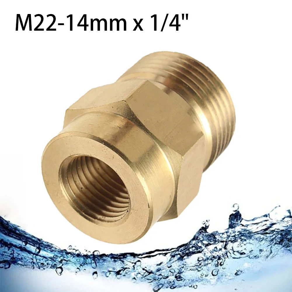 1/2Pcs M22 14mm Brass High Pressure Washer Adapter Gun Hose Connector Internal External Thread Joint Car Washing Accessories
1/2Pcs M22 14mm Brass High Pressure Washer Adapter Gun Hose Connector Internal External Thread Joint Car Washing Accessories