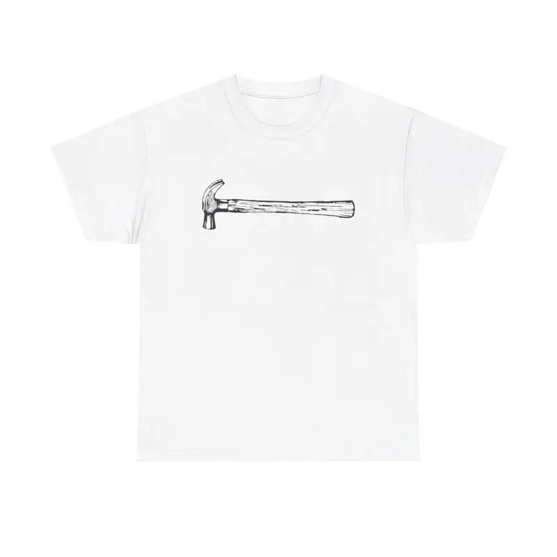 Винтажная футболка с рисунком Hammer, крутая линия, простой стиль, ретро-графический черный цвет
Винтажная футболка с рисунком Hammer, крутая линия, простой стиль, ретро-графический черный цвет