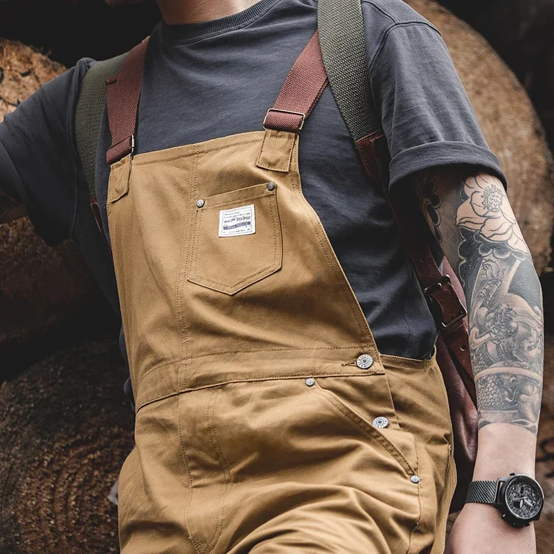 Maden Vintage Khaki Overalls Men’s Baggy Workwear Jumpsuit Pockets Cargo Working Pants Straight Oversize Trousers for Autumn
Maden Vintage Khaki Overalls Men’s Baggy Workwear Jumpsuit Pockets Cargo Working Pants Straight Oversize Trousers for Autumn