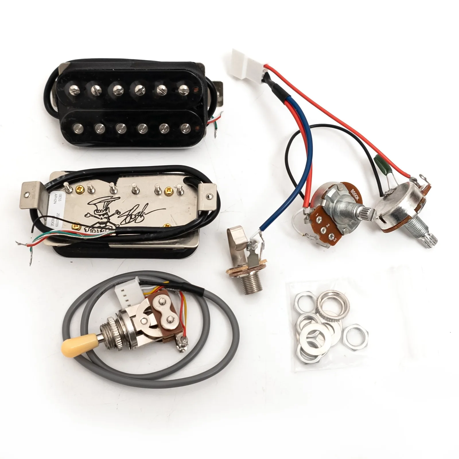 Alnico II Humbucker Pickup Set Neck & Bridge 1V1T Wiring for LP/SG Style Electric Guitar Vintage Tone Replacement Parts
Alnico II Humbucker Pickup Set Neck & Bridge 1V1T Wiring for LP/SG Style Electric Guitar Vintage Tone Replacement Parts