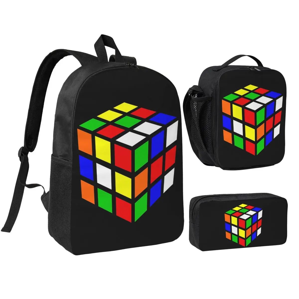 Magic Cube Backpack Boys Girls BookBag School Bag Shoulder Bags 3ps Insulated Lunch Bag Pencil Case
Magic Cube Backpack Boys Girls BookBag School Bag Shoulder Bags 3ps Insulated Lunch Bag Pencil Case