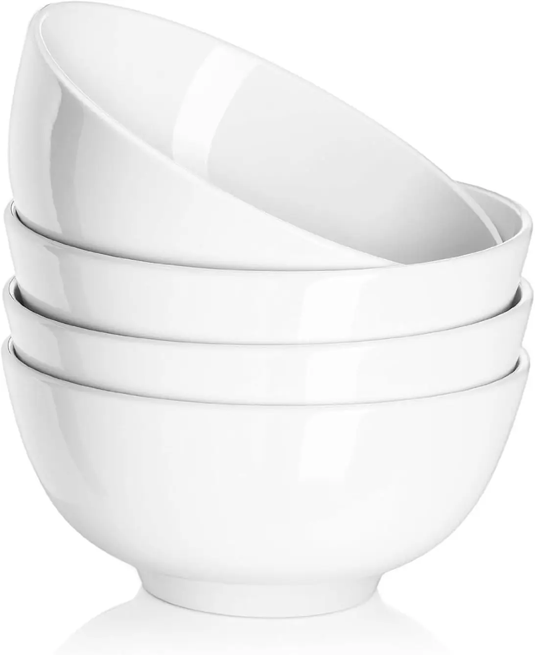 22 Oz White Ceramic Bowls Set of 4 - Soup, Cereal, Ramen Bowls, Microwave & Dishwasher Safe
22 Oz White Ceramic Bowls Set of 4 - Soup, Cereal, Ramen Bowls, Microwave & Dishwasher Safe