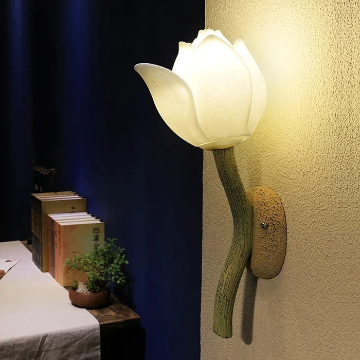 Chinese Style Wall Lamp Decoration, Lotus Flower Light, Restaurant, Stairways, Living Room, Bedroom, Bedside, New
Chinese Style Wall Lamp Decoration, Lotus Flower Light, Restaurant, Stairways, Living Room, Bedroom, Bedside, New
