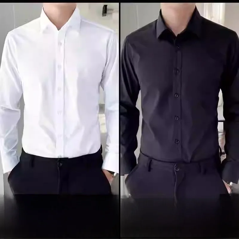 Длинные повседневные рубашки для мужчин, рабочая одежда, профессиональные формальные рубашки, молодежные, из полиэфирного волокна, весна-осень
Длинные повседневные рубашки для мужчин, рабочая одежда, профессиональные формальные рубашки, молодежные, из полиэфирного волокна, весна-осень
