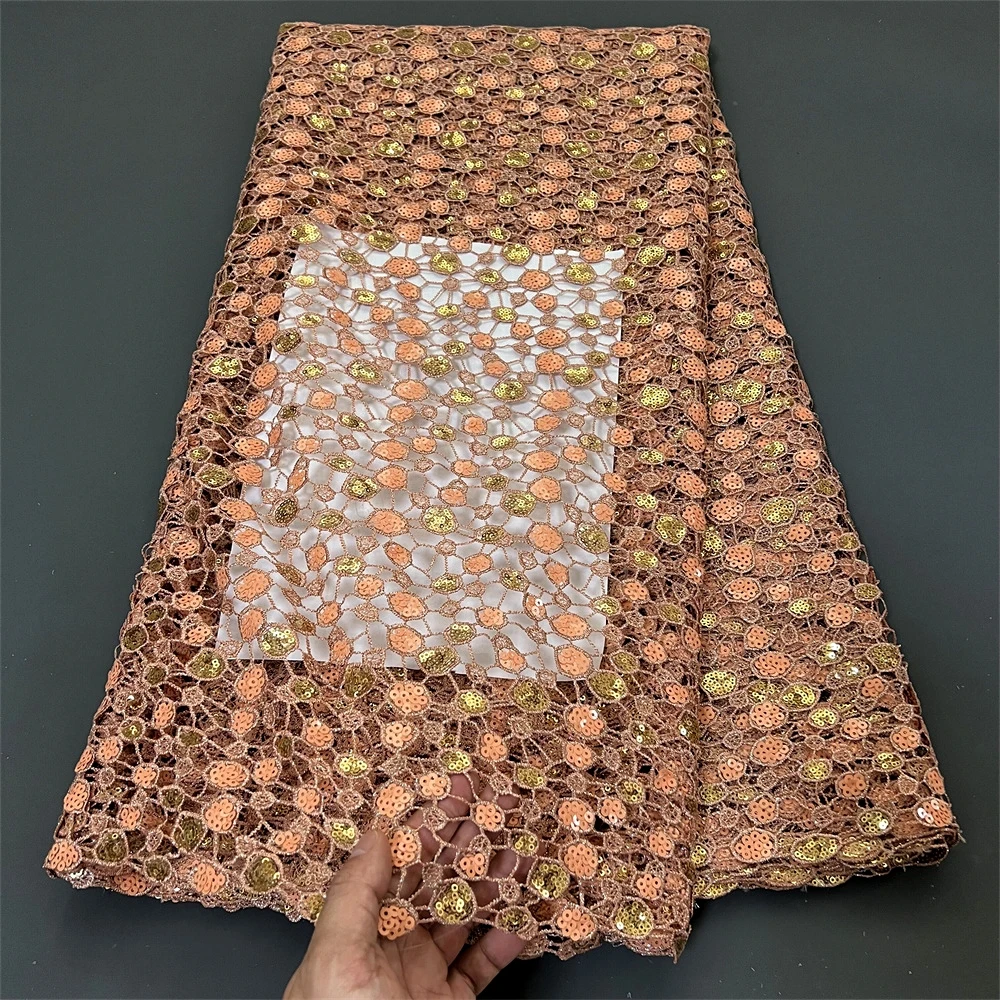 2024 African Nigerian High Quality Cotton Wedding Tulle Lace Fabric Party Dress Sequins For Sewing Water Soluble 5Yards hz1287
2024 African Nigerian High Quality Cotton Wedding Tulle Lace Fabric Party Dress Sequins For Sewing Water Soluble 5Yards hz1287