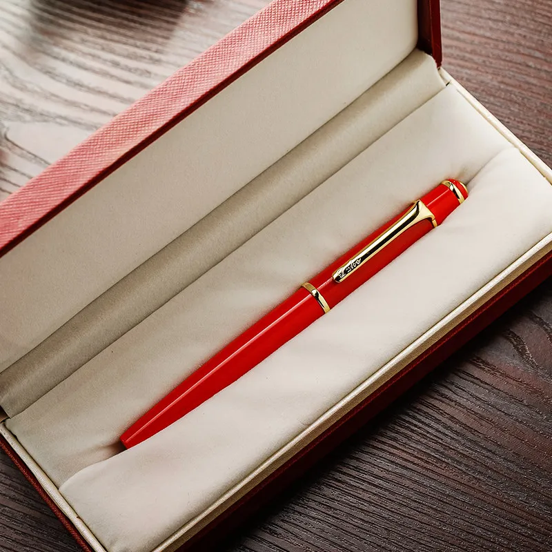 New General Fountain Pen Red Stainless Steel Metal Design Signature Pen Student Teacher Ink Pen Set Practice Writing Business
New General Fountain Pen Red Stainless Steel Metal Design Signature Pen Student Teacher Ink Pen Set Practice Writing Business