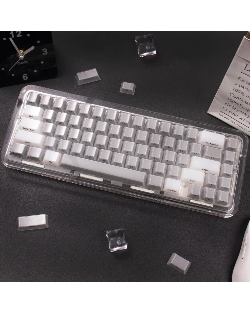 Keycap PC love butterfly original magnetic axis mechanical keyboard white/purple/blue/gray crystal jelly side print
Keycap PC love butterfly original magnetic axis mechanical keyboard white/purple/blue/gray crystal jelly side print