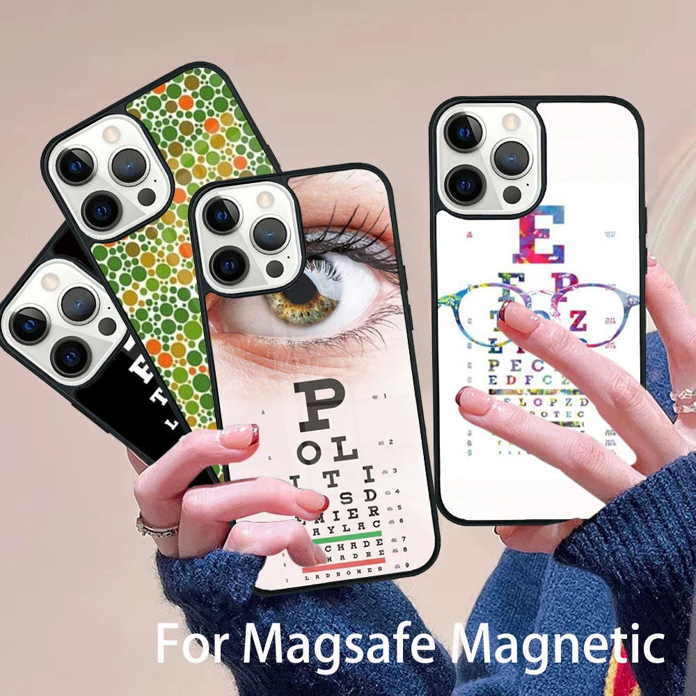Vision Test Chart Fashion Phone Case Magesafe Magnetic Wireless Charge Cover For IPhone 16 11 12 13 14 15 Pro Max Plus Mini
Vision Test Chart Fashion Phone Case Magesafe Magnetic Wireless Charge Cover For IPhone 16 11 12 13 14 15 Pro Max Plus Mini