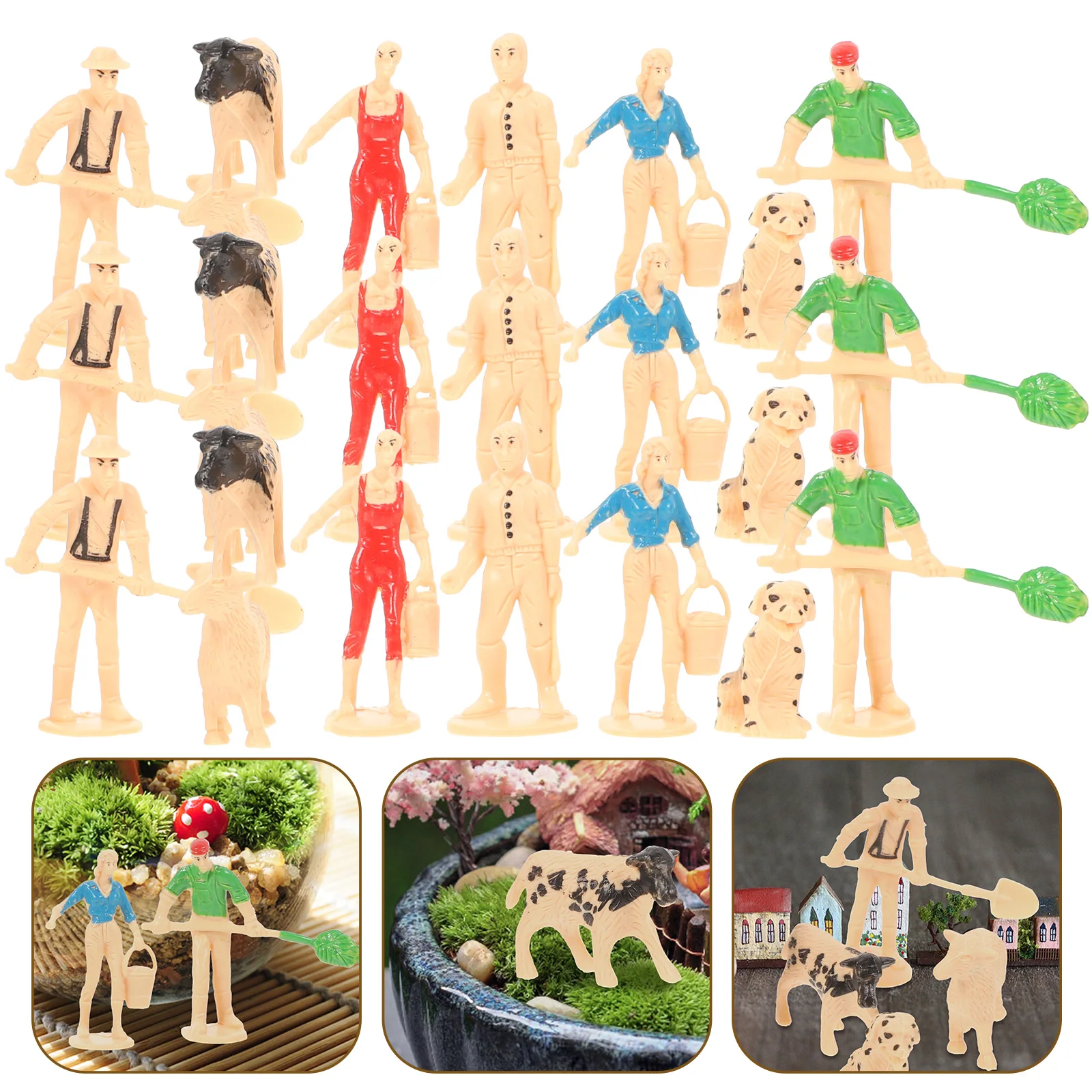 3 Sets Simulation Characters and Animals Miniature Figures Figurines Decorate Farm Abs Toy Child
3 Sets Simulation Characters and Animals Miniature Figures Figurines Decorate Farm Abs Toy Child