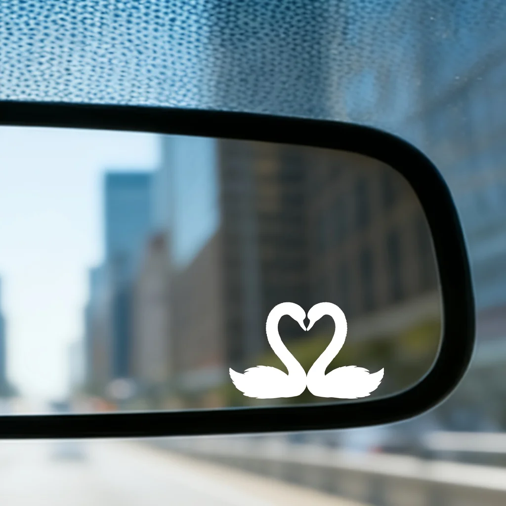 2pcs Swan Heart Car Rearview Mirror Stickers, Waterproof Decorative Rearview Mirror Stickers Suitable for Cars, Trucks, and SUVs
2pcs Swan Heart Car Rearview Mirror Stickers, Waterproof Decorative Rearview Mirror Stickers Suitable for Cars, Trucks, and SUVs