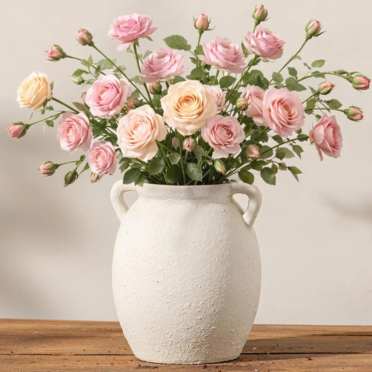 Ceramic Flower Vase 7.6 inch Farmhouse Rustic Vase Decorative Pottery Terracotta Vases for Home Decor Table Mantle Firep
Ceramic Flower Vase 7.6 inch Farmhouse Rustic Vase Decorative Pottery Terracotta Vases for Home Decor Table Mantle Firep