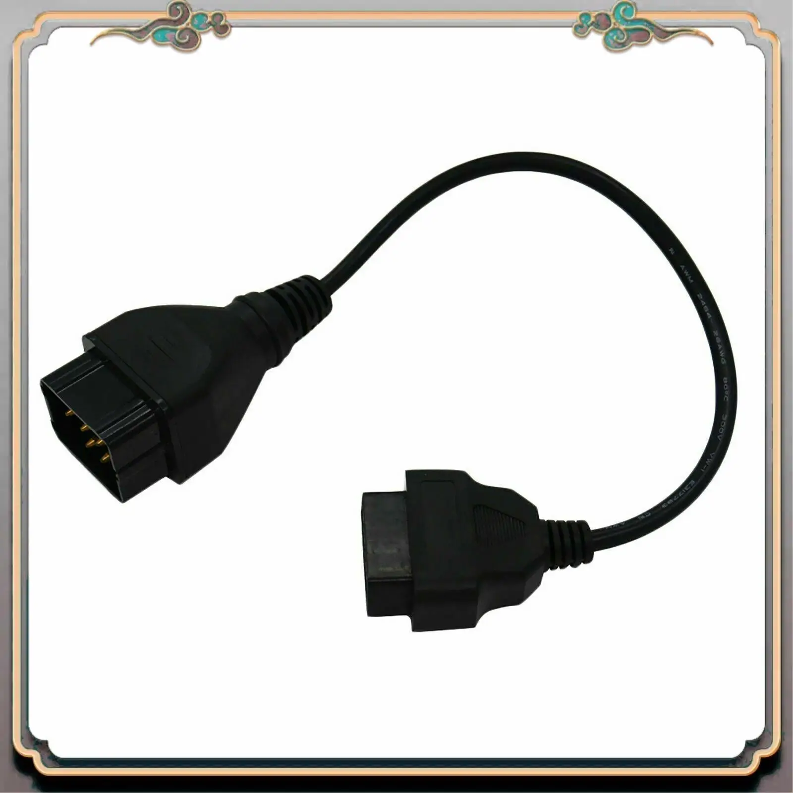 A73Q-диагностический кабель OBD2, разъем 12-контактный на 16-контактный адаптер, автомобильные аксессуары, расширение для Renault
A73Q-диагностический кабель OBD2, разъем 12-контактный на 16-контактный адаптер, автомобильные аксессуары, расширение для Renault