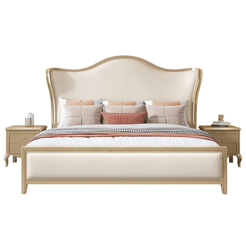 American light luxury solid wood bed modern simple French European double bed high-end atmospheric ingot crown bed
American light luxury solid wood bed modern simple French European double bed high-end atmospheric ingot crown bed