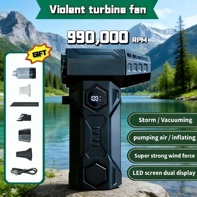 Портативная перезаряжаемая турбовоздуходувка X11 Pro Max с мощным турбонаддувом | 990000 об/мин, 75 м/с Сверхмощный ветер, 10000 мАч Бесщеточный двигатель
Портативная перезаряжаемая турбовоздуходувка X11 Pro Max с мощным турбонаддувом | 990000 об/мин, 75 м/с Сверхмощный ветер, 10000 мАч Бесщеточный двигатель