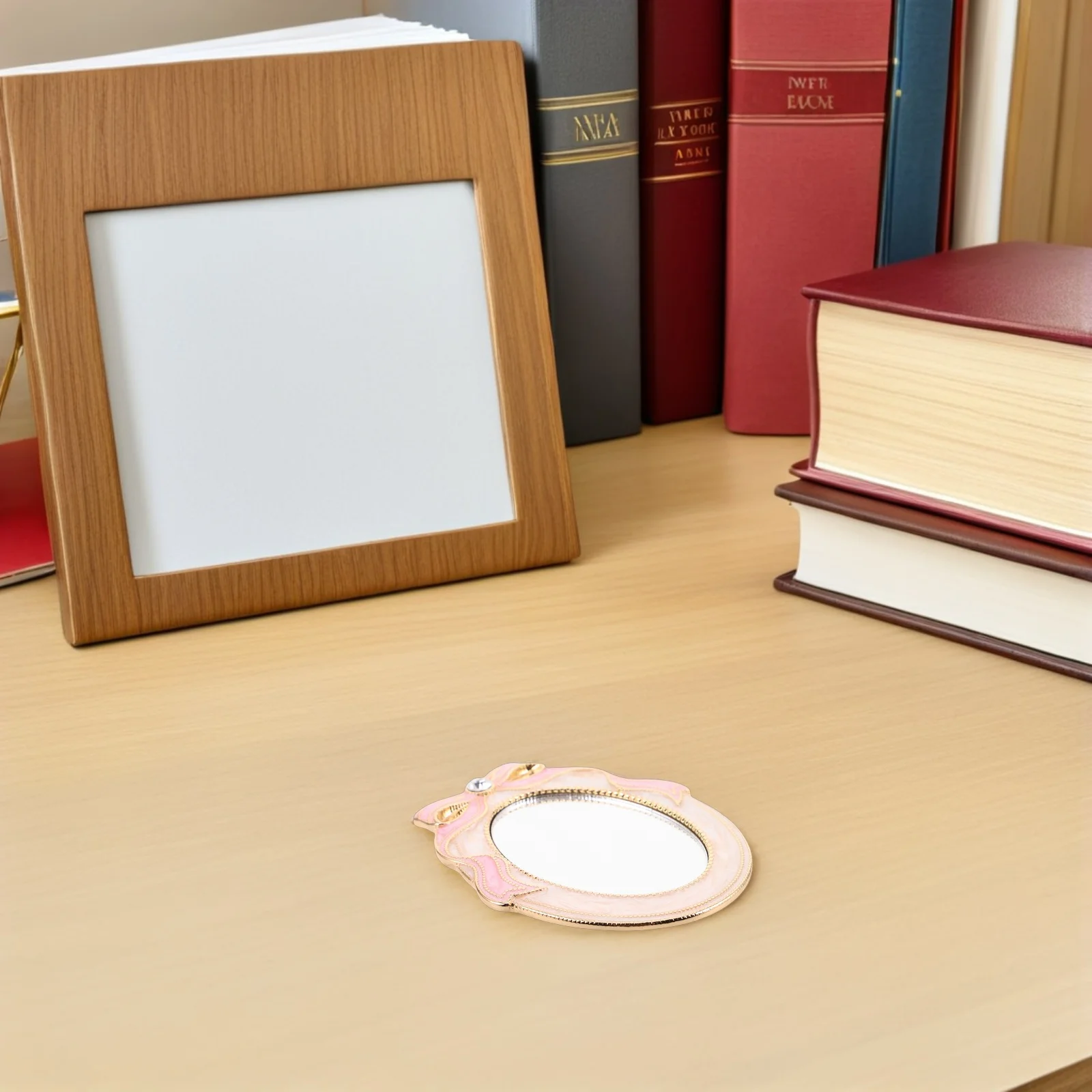 Portable Mini Makeup Mirror Compact Vintage Bowknot Design Clear Reflection Travel Friendly for Girls Women Daily Use Purse
Portable Mini Makeup Mirror Compact Vintage Bowknot Design Clear Reflection Travel Friendly for Girls Women Daily Use Purse