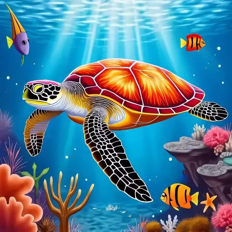 GATYZTORY Full Square Diamond Painting sea turtle 5D DIY Diamond Mosaic Full Layout Animals Embroidery Rhinestone Art Home Decor
GATYZTORY Full Square Diamond Painting sea turtle 5D DIY Diamond Mosaic Full Layout Animals Embroidery Rhinestone Art Home Decor